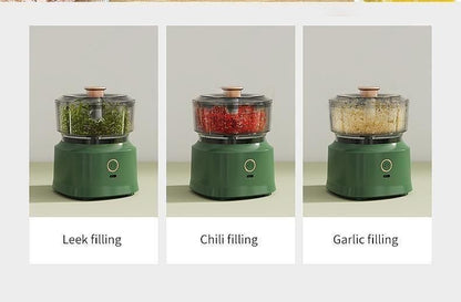 Wireless Portable Electric Food Chopper Garlic Chopper, Mini Portable Veggie Chopper, Garlic Grinder Masher Onion Chopper, Blender to Vegetable, Wireless Food Processor for Ginger, Chili, Fruit, Meat, etc