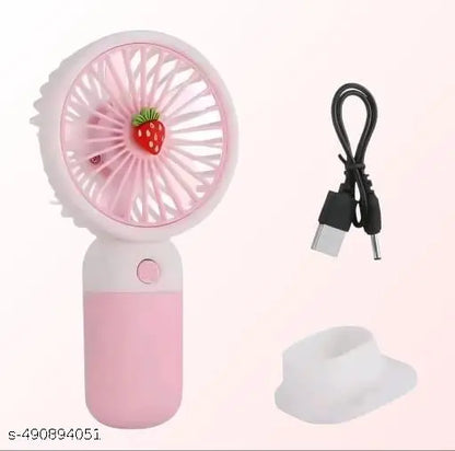 Portable Mini Hand Fan with USB Rechargeable Battery– Compact, Lightweight, and Powerful for Home, Office & Travel